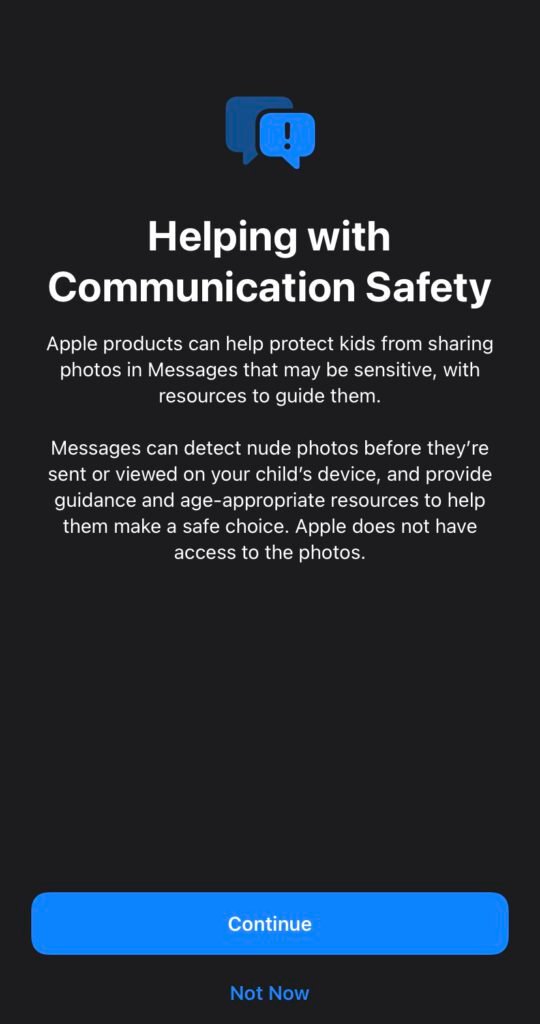 apple protects kids from images with nudity